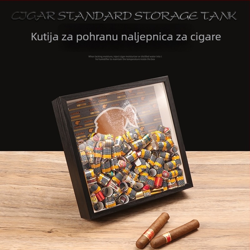 Kutija za cigare s izložbenom kutijom – luksuzan poklon, spremnik za etikete cigara