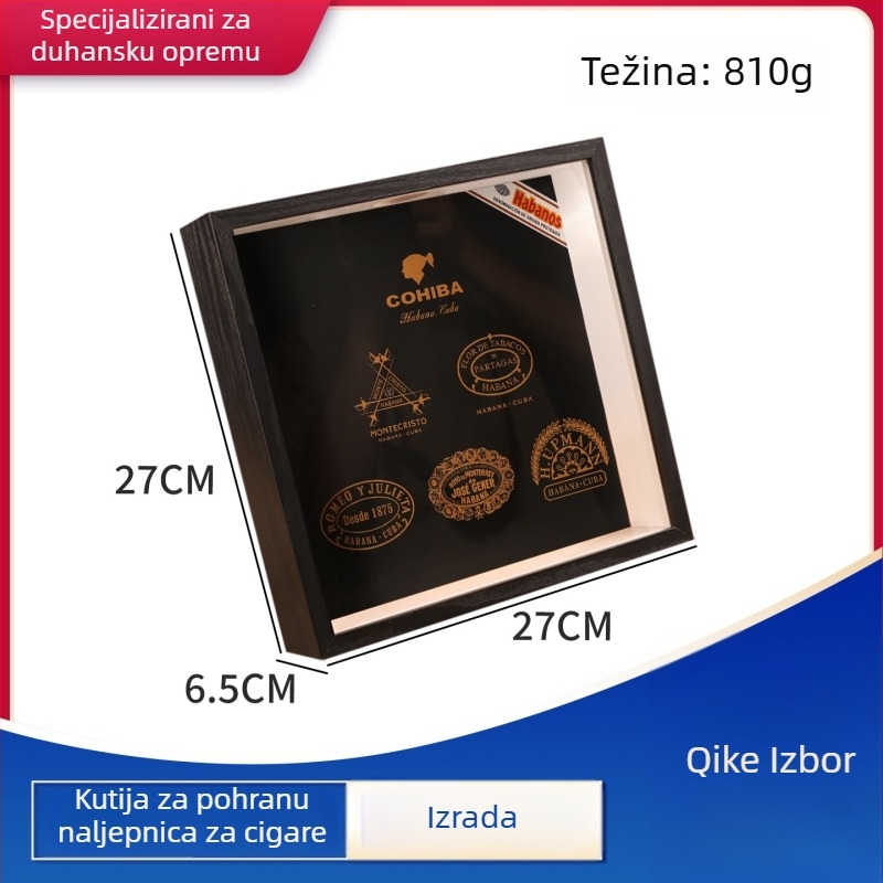 Kutija za cigare s izložbenom kutijom – luksuzan poklon, spremnik za etikete cigara