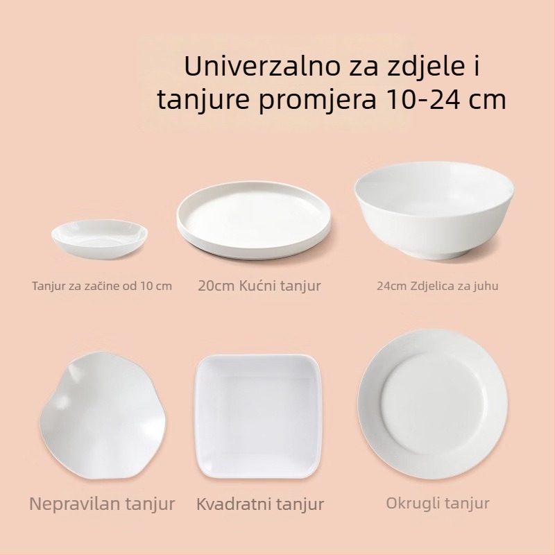 Jednokratni veliki plastični poklopac za zdjele u hladnjaku, prehrambene kvalitete, šareno