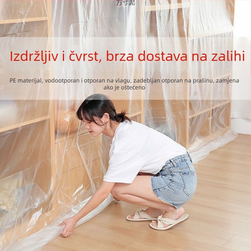 Jednokratna zaštitna navlaka za namještaj protiv prašine – PE plastični film za kauč