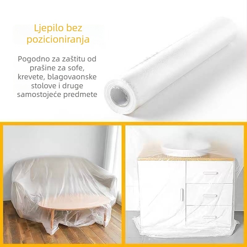 Jednokratna zaštitna navlaka za namještaj protiv prašine – PE plastični film za kauč