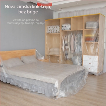 PE zaštitni film protiv prašine za namještaj tijekom dekoriranja i bojanja; pokrivač za sofu i krevet; rola 20 m