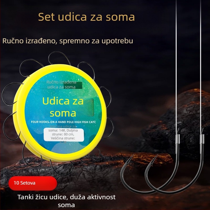 Mud Loach Hook rig za pecanje sa živom mamcom, bodljasti udica, invertirana udica i linija za Mandarin fish i Bass