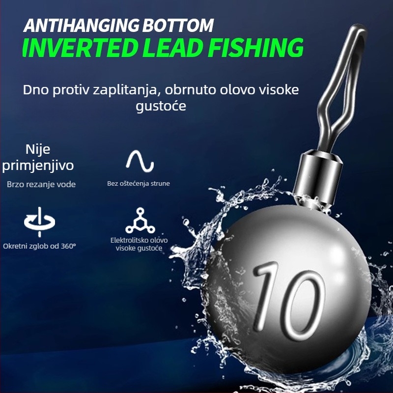 Kite ribolovni rig s plivajućom mamcem, obrnutim udicom i bezolovnom najlonskom linijom