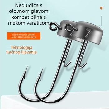 Olovni jig s Ned glavom, 7 g, za mekane mamce
