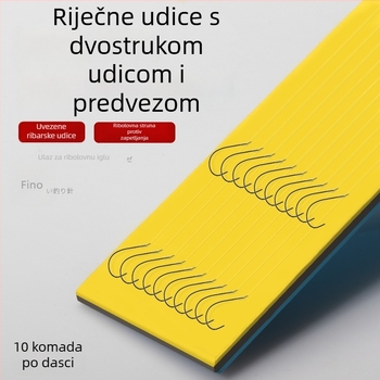 Ručni vezani najlon s dvostrukim kukama za mala riba, predvez za ribolov u rijeci i na dnu