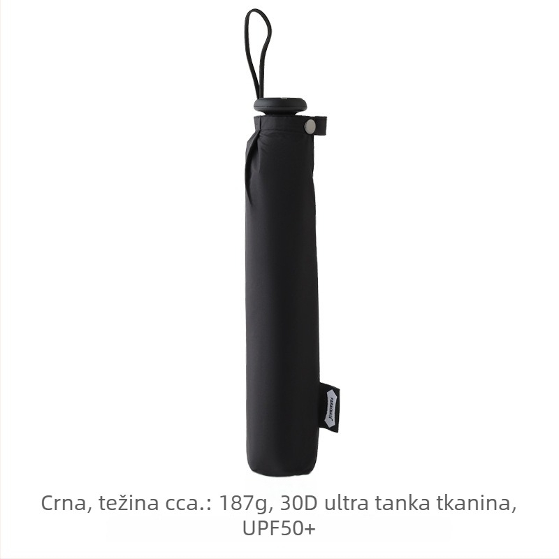 PARACHASE 108 cm ultra lagani povećani kišni i sunčani parasol s vinilnom presvlakom, UV zaštita UPF 50+, za žene