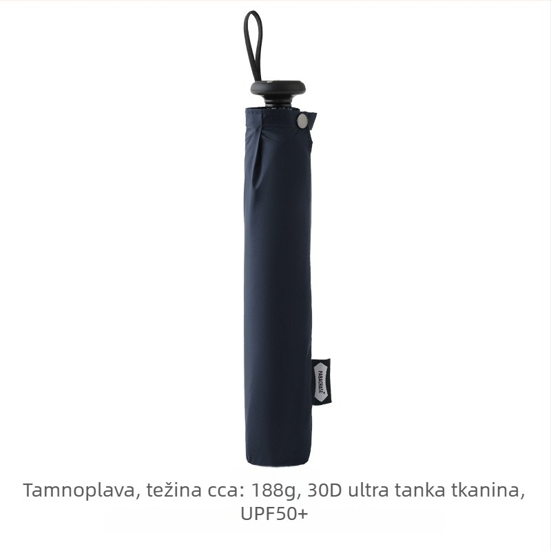 PARACHASE 108 cm ultra lagani povećani kišni i sunčani parasol s vinilnom presvlakom, UV zaštita UPF 50+, za žene