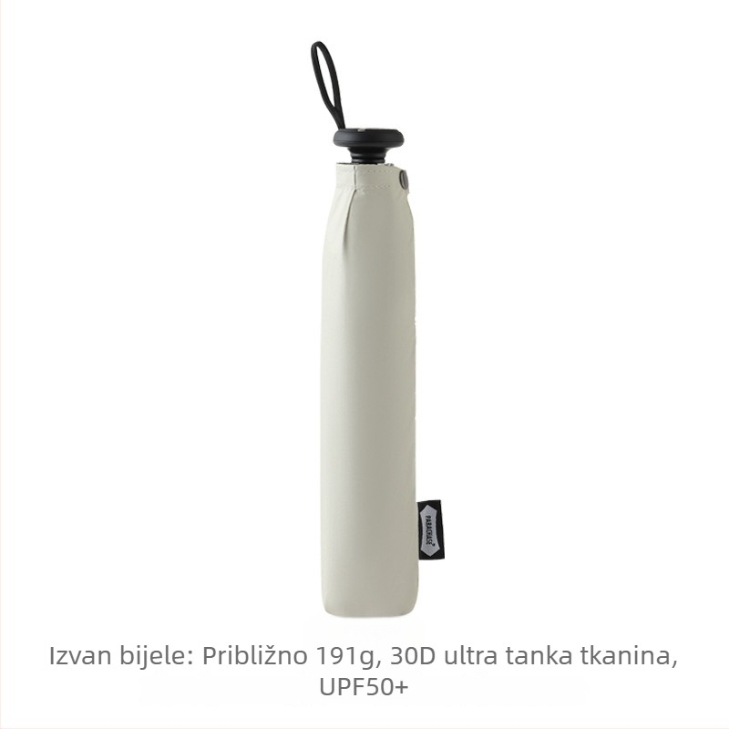 PARACHASE 108 cm ultra lagani povećani kišni i sunčani parasol s vinilnom presvlakom, UV zaštita UPF 50+, za žene