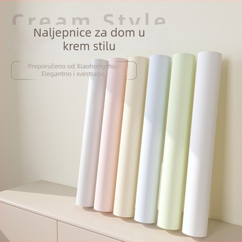 Samoljepljivi PVC tapet – jednobojne, otporne na vodu, debeli zidni naljepnice za spavaću sobu i dnevni boravak