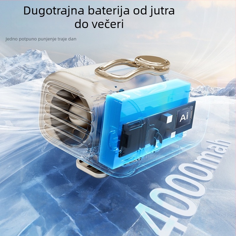 MINI ventilator za pojas — prenosni klips ventilator za hlađenje, za vanjsku upotrebu, u ruci ili na stol