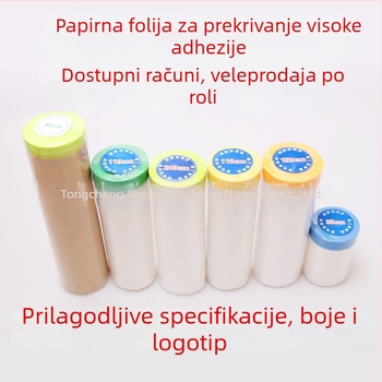 Jednokratni zaštitni film protiv prašine s papirnom maskom za bojanje i dekoraciju s diatomitom
