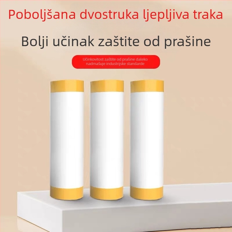 Jednokratni zaštitni film protiv prašine s papirnom maskom za bojanje i dekoraciju s diatomitom