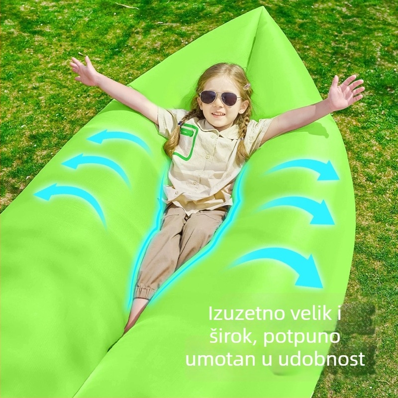 Prijenosni nafukljivi kauč – jednosedna ležaljka za kampiranje i vanjsku upotrebu