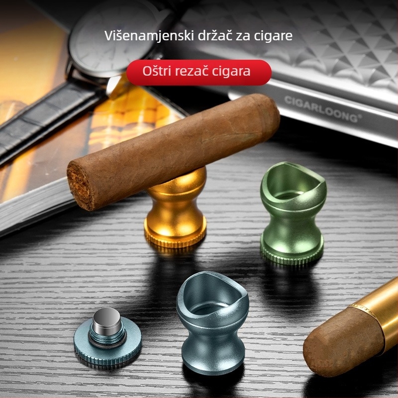 Jialong držač za cigare - višestruki s skrivenim bušenjem za cigare, metalna tekstura, veliki promjer CF-25KP
