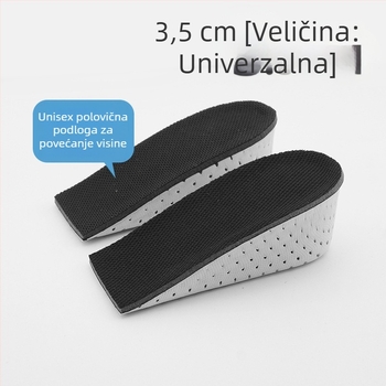 EVA prozračna unutarnja podloga za povećanje visine, poluvložak, podesiva visina, nevidljivi ulošak