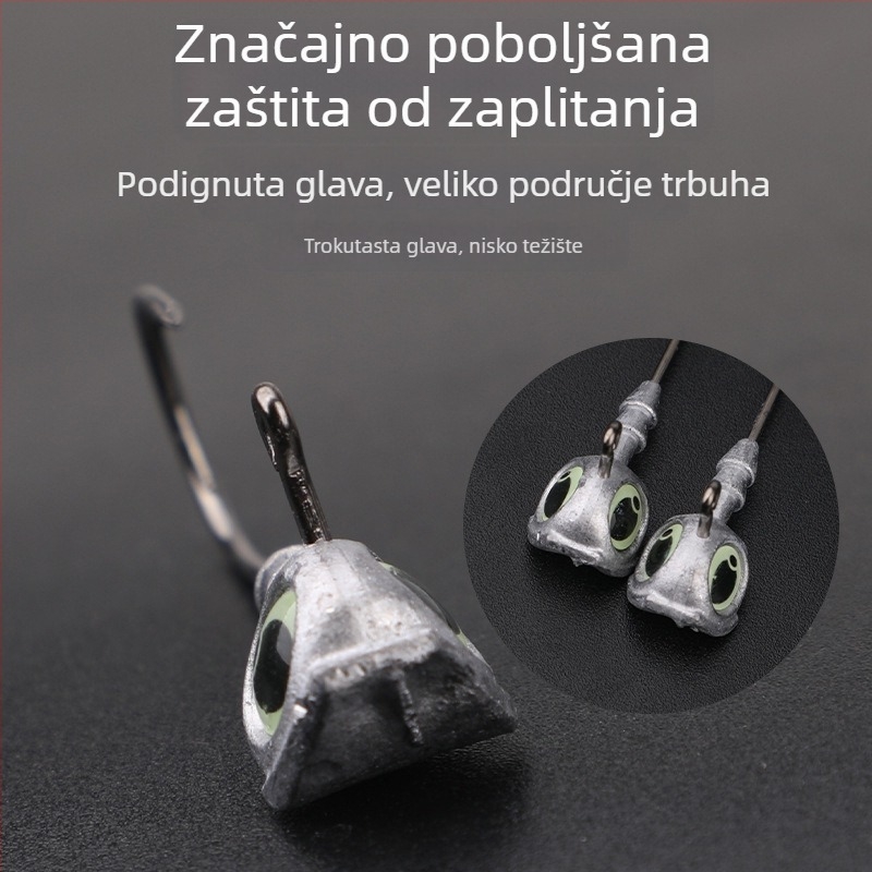 Udica s olovnom glavom i velikim okom, za morski ribolov s brodom, 7–10 g