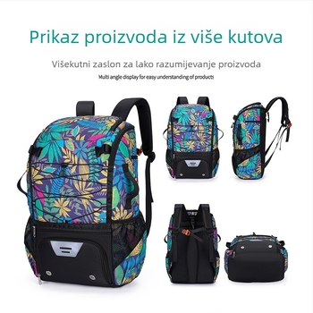 Višesportna torba za vanjske aktivnosti s cvjetnim uzorkom, vodootporan najlon i odvojeni pretinac za cipele