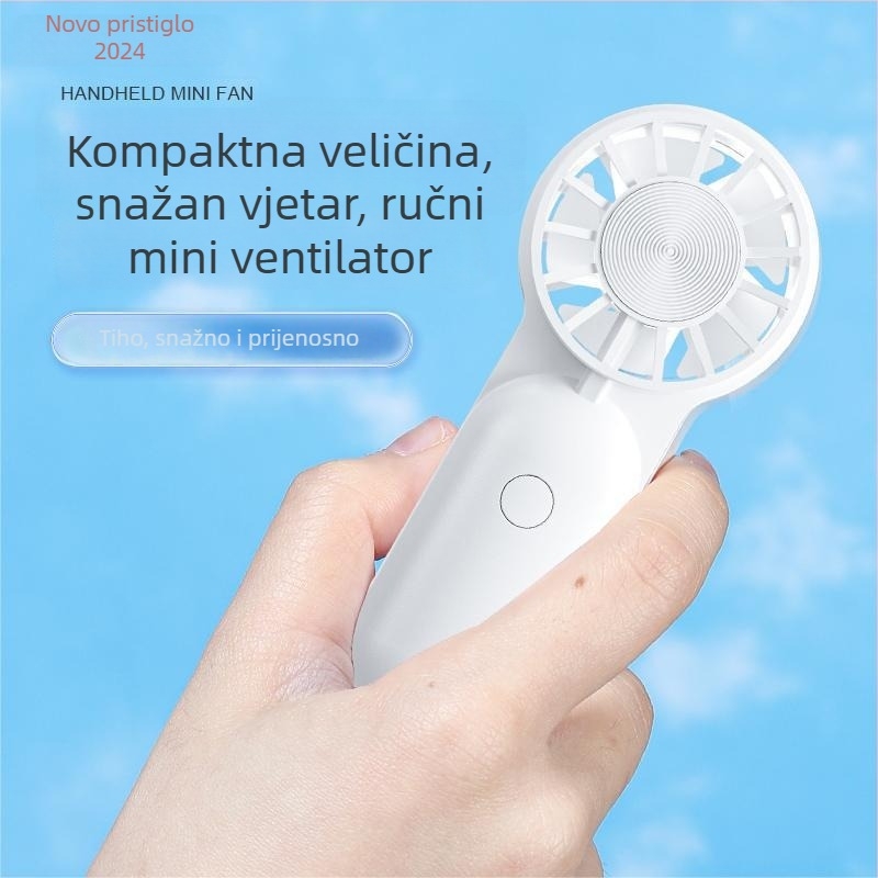 Ručni USB ventilator za hlađenje — mini, kompaktan za vanjsku upotrebu, visok protok zraka, luksuzan stil