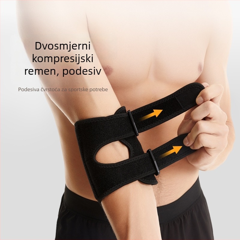 Prozračni lakatni omotač za sport, upija znoj i štiti lakat, za muškarce i žene, pogodan za badminton, košarku, odbojku i stolni tenis