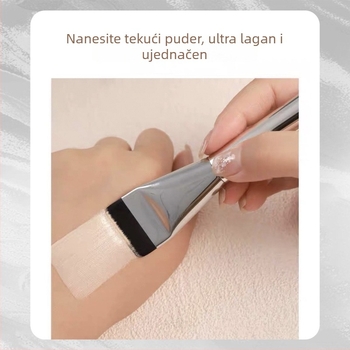 Wake – ultra-tanka plosnata četkica za puder, četkica za masku i korektor, plosata glava, bez tragova, ne upija puder