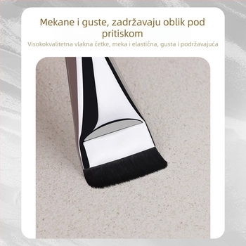 Wake – ultra-tanka plosnata četkica za puder, četkica za masku i korektor, plosata glava, bez tragova, ne upija puder