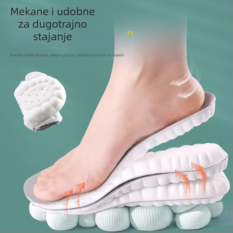 PU visokoelastične uloške s potporom luka, debeli, udarna apsorpcija, upijanje znoja, prozračni, za obuću za trening