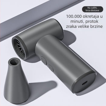 2026 Prijenosni bezlopatni turbinski ventilator za vanjsko hlađenje, visokih performansi, kompaktan, s ugrađenom baterijom 2000–4000 mAh