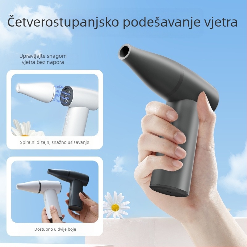 2026 Prijenosni bezlopatni turbinski ventilator za vanjsko hlađenje, visokih performansi, kompaktan, s ugrađenom baterijom 2000–4000 mAh