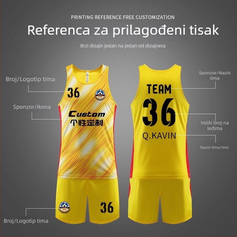 Muški komplet za atletiku i trening: sprint top, maraton timski dres, brzo sušeća profesionalna trkačka odjeća