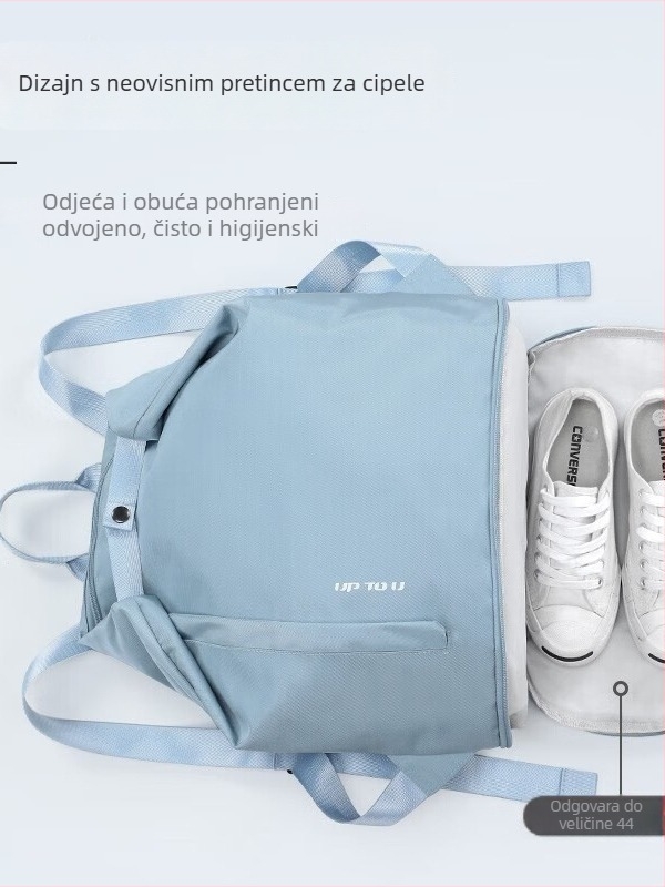 Sportska torba s odjeljkom za mokro/suho, vodootporna torba za plivanje i plažu, za fitness i putovanja, s pretincem za cipele