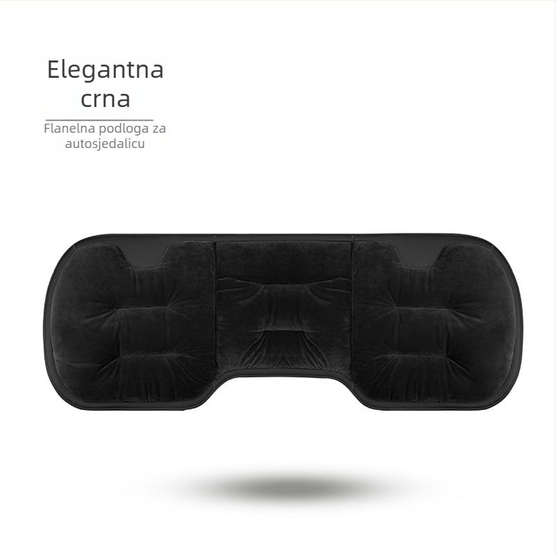 Zimski set jastuka za sjedalo automobila – pliš flanel, debeli stražnji dio, trodijelni univerzalni toplinski set