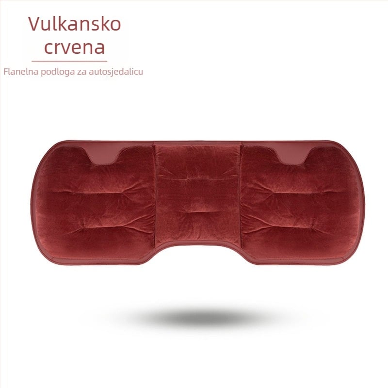 Zimski set jastuka za sjedalo automobila – pliš flanel, debeli stražnji dio, trodijelni univerzalni toplinski set