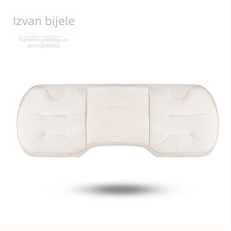 Zimski set jastuka za sjedalo automobila – pliš flanel, debeli stražnji dio, trodijelni univerzalni toplinski set