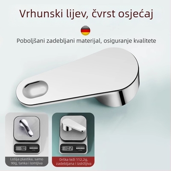 Rukohvat slavine za toplo i hladno, kutni ventil, jezgro ventila, kuhinjski tuš, nehrđajući čelik