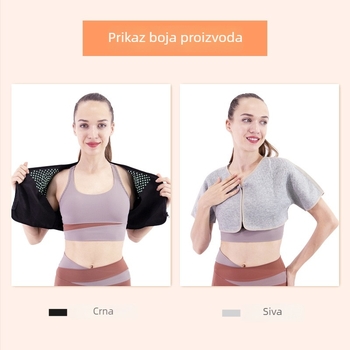 Šal s patentnim zatvaračem za ramena i vrat, mugwort terapija, za san i grijanje, unisex