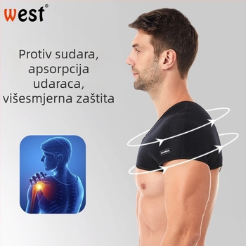 Prilagodljive široke zaštitne jastučiće ramena za sport i fitness — zaštita ramena za vanjsku vožnju biciklom i dizanje utega