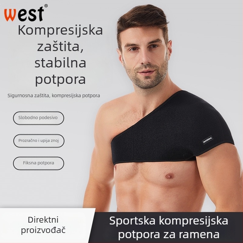Prilagodljive široke zaštitne jastučiće ramena za sport i fitness — zaštita ramena za vanjsku vožnju biciklom i dizanje utega