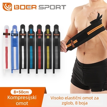 Kompresijske zaštitne narukvice za zglobove za muškarce i žene, šarene poliester wrist wraps za fitness i powerlifting