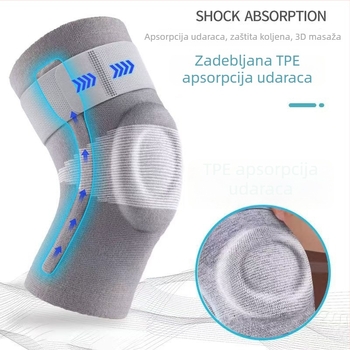 Medicinski zaštitnik koljena s zaštitom meniskusa i patelle, za planinarenje i trčanje, unisex, topao podržavajući dodatak za koljeno.