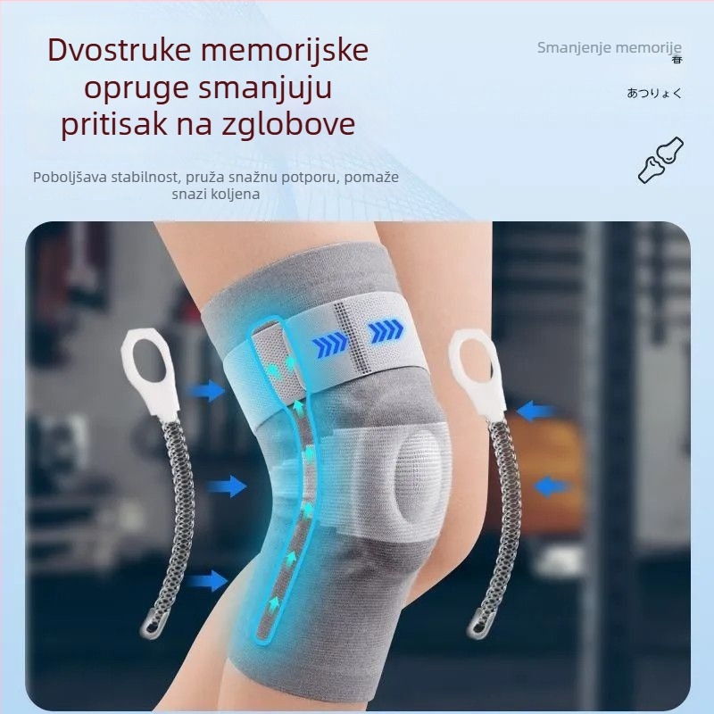 Medicinski zaštitnik koljena s zaštitom meniskusa i patelle, za planinarenje i trčanje, unisex, topao podržavajući dodatak za koljeno.