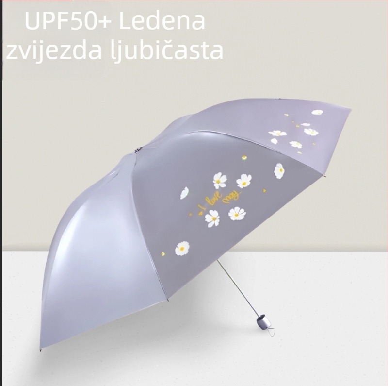 Paradise Umbrella 307E Snow Moon Wind Flower – kišobran za sunce i kišu dvostruke upotrebe, ultra lagani kišobran u obliku olovke s otiskom logotipa
