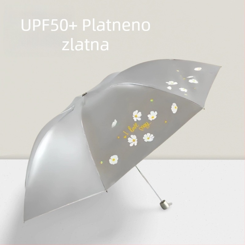 Paradise Umbrella 307E Snow Moon Wind Flower – kišobran za sunce i kišu dvostruke upotrebe, ultra lagani kišobran u obliku olovke s otiskom logotipa