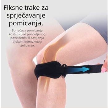 Silikonska steznja koljena s kompresijom, prozračna i ublažava udarce, za badminton, vožnju biciklom i planinarenje