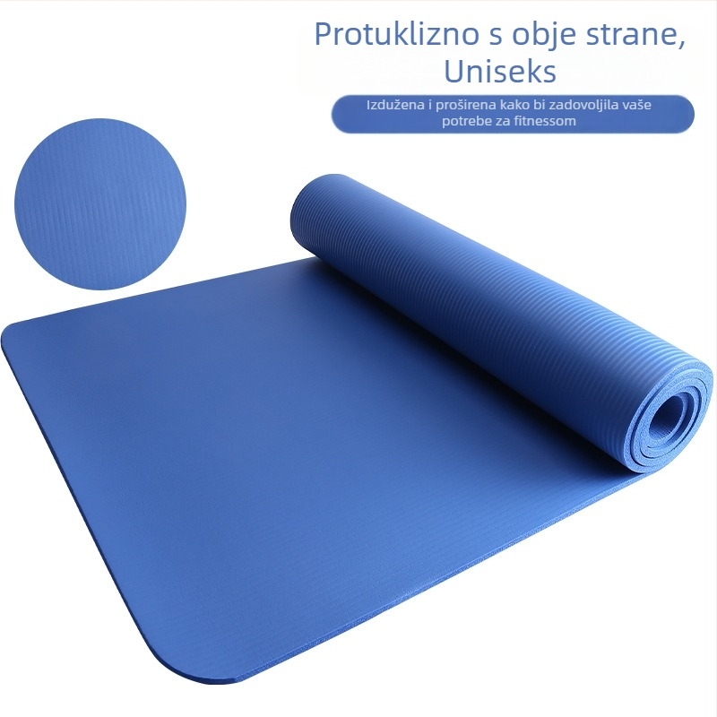 8 mm protuklizna joga podloga PVC, dodatno debela fitness podloga