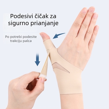 Rukavica za fiksaciju palca s zaštitom tetivnih ovojnica i podrškom zgloba, zaštita prsta
