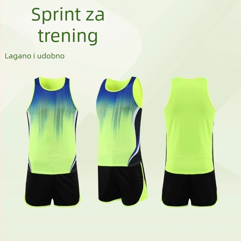 Unisex komplet za atletiku s vestom za maraton i natjecanja
