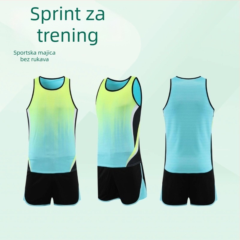 Unisex komplet za atletiku s vestom za maraton i natjecanja