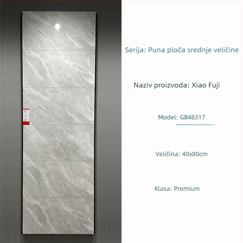 Unutarnja zidna pločica 400x800 mm, glazirana porcelanska pločica, za kupaonicu i kuhinju, uzorak slagalice, moderni minimalistički stil, protuklizna površina
