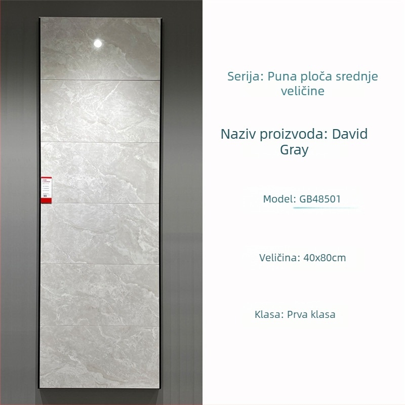 Unutarnja zidna pločica 400x800 mm, glazirana porcelanska pločica, za kupaonicu i kuhinju, uzorak slagalice, moderni minimalistički stil, protuklizna površina
